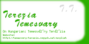 terezia temesvary business card